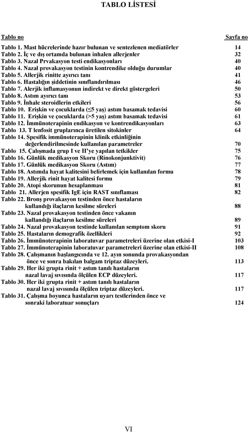 Hastalığın şiddetinin sınıflandırılması 46 Tablo 7. Alerjik inflamasyonun indirekt ve direkt göstergeleri 50 Tablo 8. Astım ayırıcı tanı 53 Tablo 9. İnhale steroidlerin etkileri 56 Tablo 10.