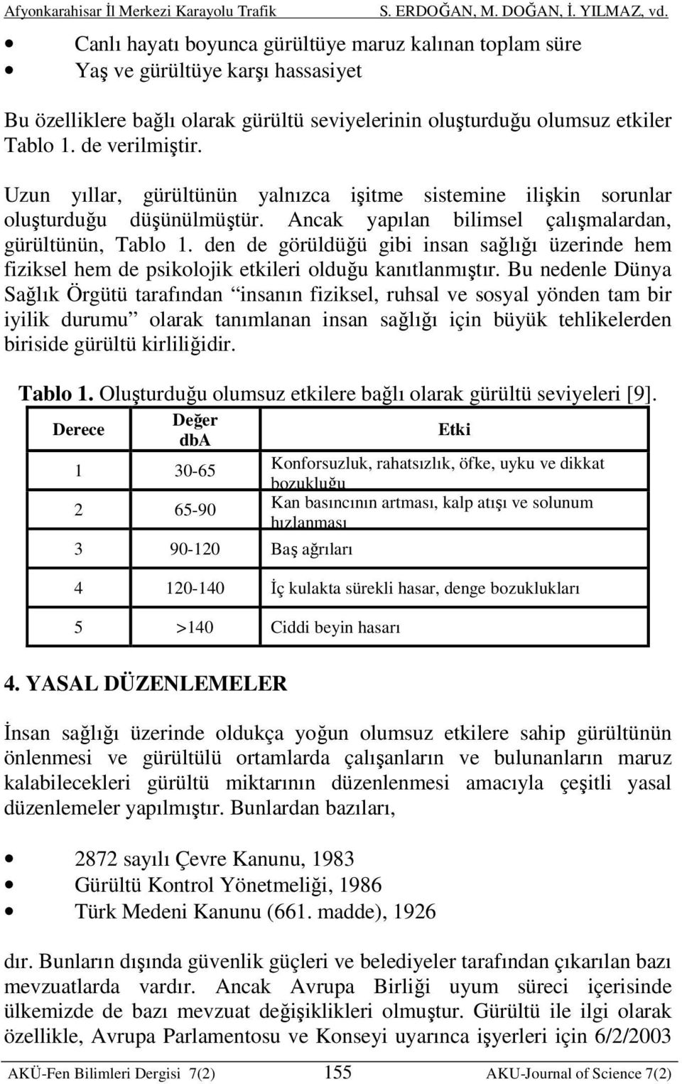 den de görüldüğü gibi insan sağlığı üzerinde hem fiziksel hem de psikolojik etkileri olduğu kanıtlanmıştır.