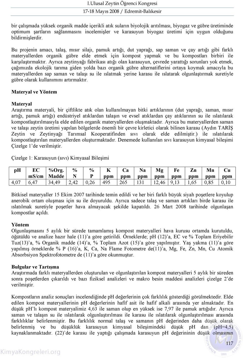 Bu projenin amacı, talaş, mısır silajı, pamuk artığı, dut yaprağı, sap saman ve çay artığı gibi farklı materyallerden organik gübre elde etmek için kompost yapmak ve bu kompostları birbiri ile