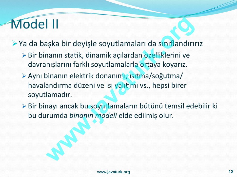 Ø Aynı binanın elektrik donanımı, ısıtma/soğutma/ havalandırma düzeni ve ısı yalıqmı vs.