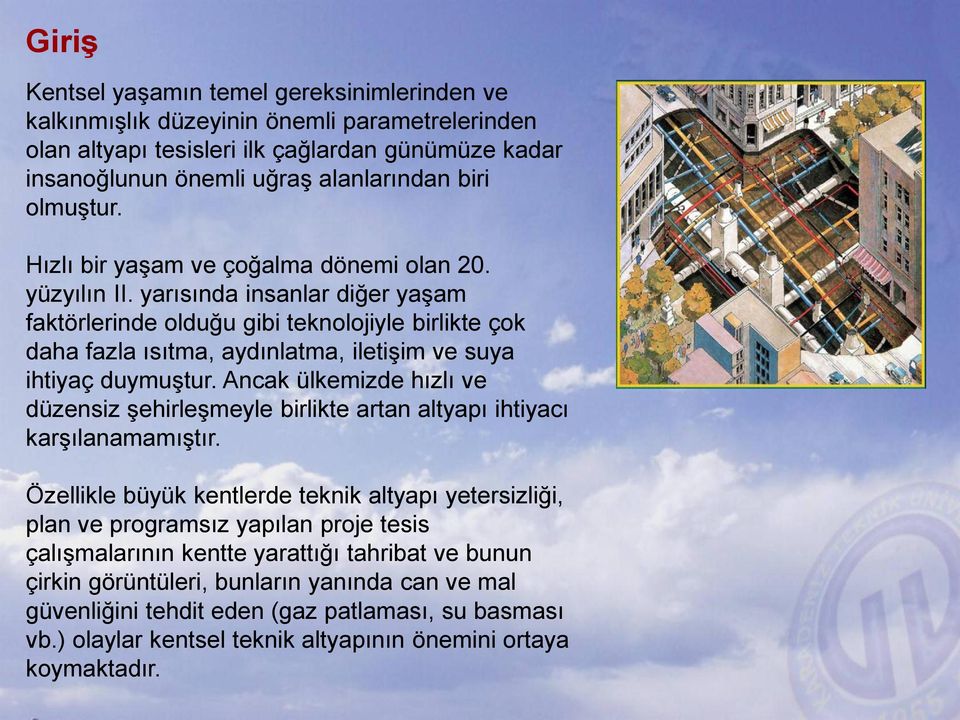 yarısında insanlar diğer yaşam faktörlerinde olduğu gibi teknolojiyle birlikte çok daha fazla ısıtma, aydınlatma, iletişim ve suya ihtiyaç duymuştur.