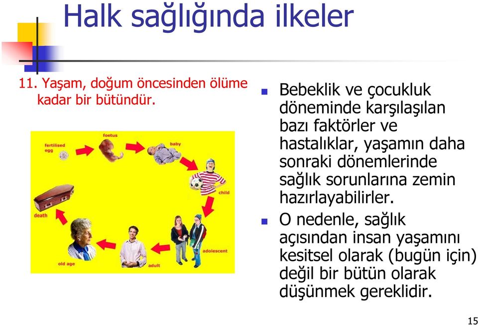 sonraki dönemlerinde sağlık sorunlarına zemin hazırlayabilirler.