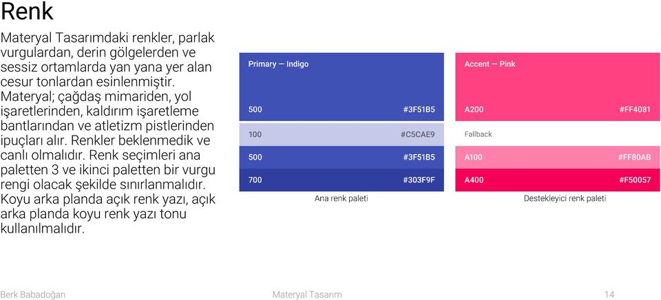 Materyal; çağdaş mimariden, yol işaretlerinden, kaldırım işaretleme bantlarından ve atletizm pistlerinden ipuçları alır.