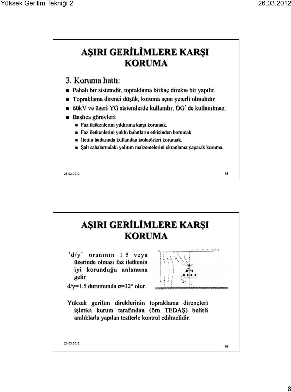 n Başlıca görevleri: n Faz iletkenlerini yıldırıma karşı korumak. n Faz iletkenlerini yüklü bulutların etkisinden korumak. n İletim hatlarında kullanılan izolatörleri korumak.