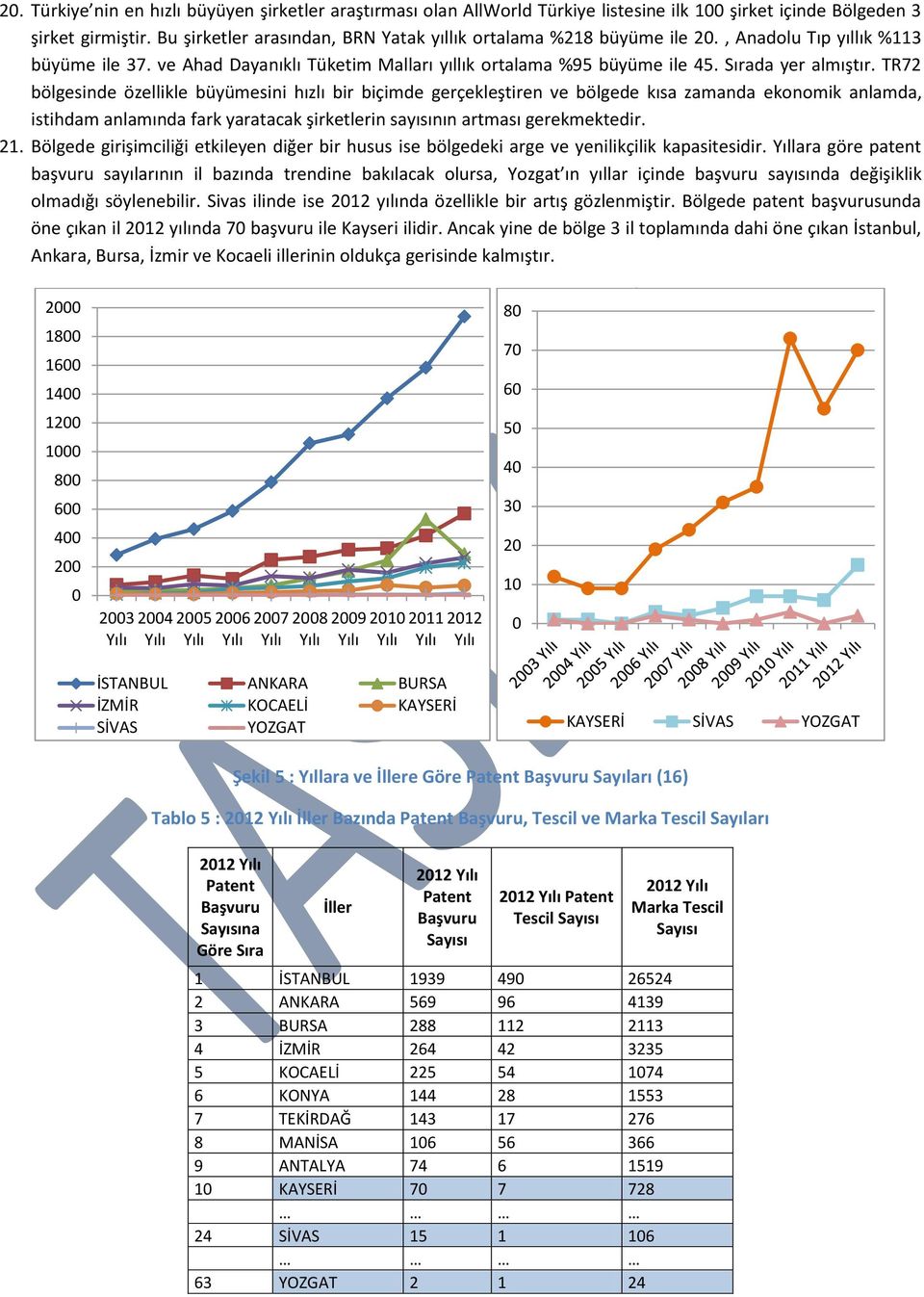 TR72 bölgesinde özellikle büyümesini hızlı bir biçimde gerçekleştiren ve bölgede kısa zamanda ekonomik anlamda, istihdam anlamında fark yaratacak şirketlerin sayısının artması gerekmektedir. 21.