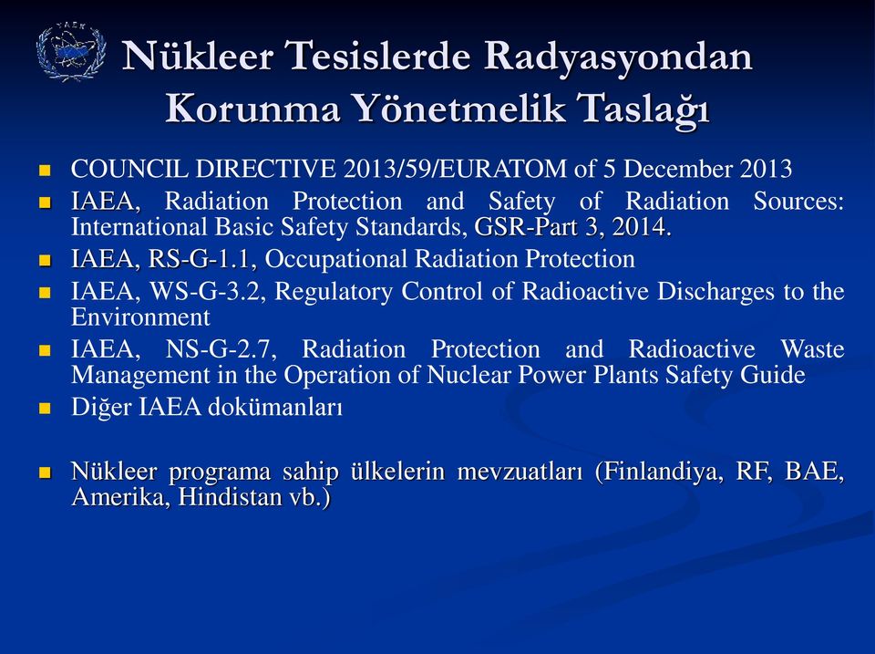 2, Regulatory Control of Radioactive Discharges to the Environment IAEA, NS-G-2.