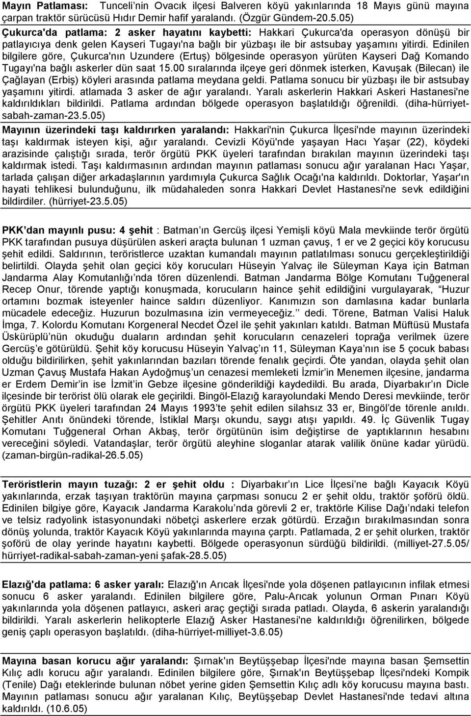 Edinilen bilgilere göre, Çukurca'nın Uzundere (Ertuş) bölgesinde operasyon yürüten Kayseri Dağ Komando Tugayı'na bağlı askerler dün saat 15.