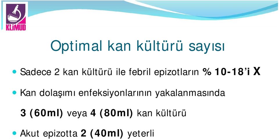 enfeksiyonlarının yakalanmasında 3 (60ml) veya 4