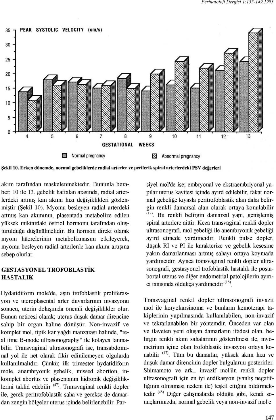 Myomu besleyen radial arterdeki artmış kan akımının, plasentada metabolize edilen yüksek miktardaki östriol hormonu tarafından oluşturulduğu düşünülmelidir.