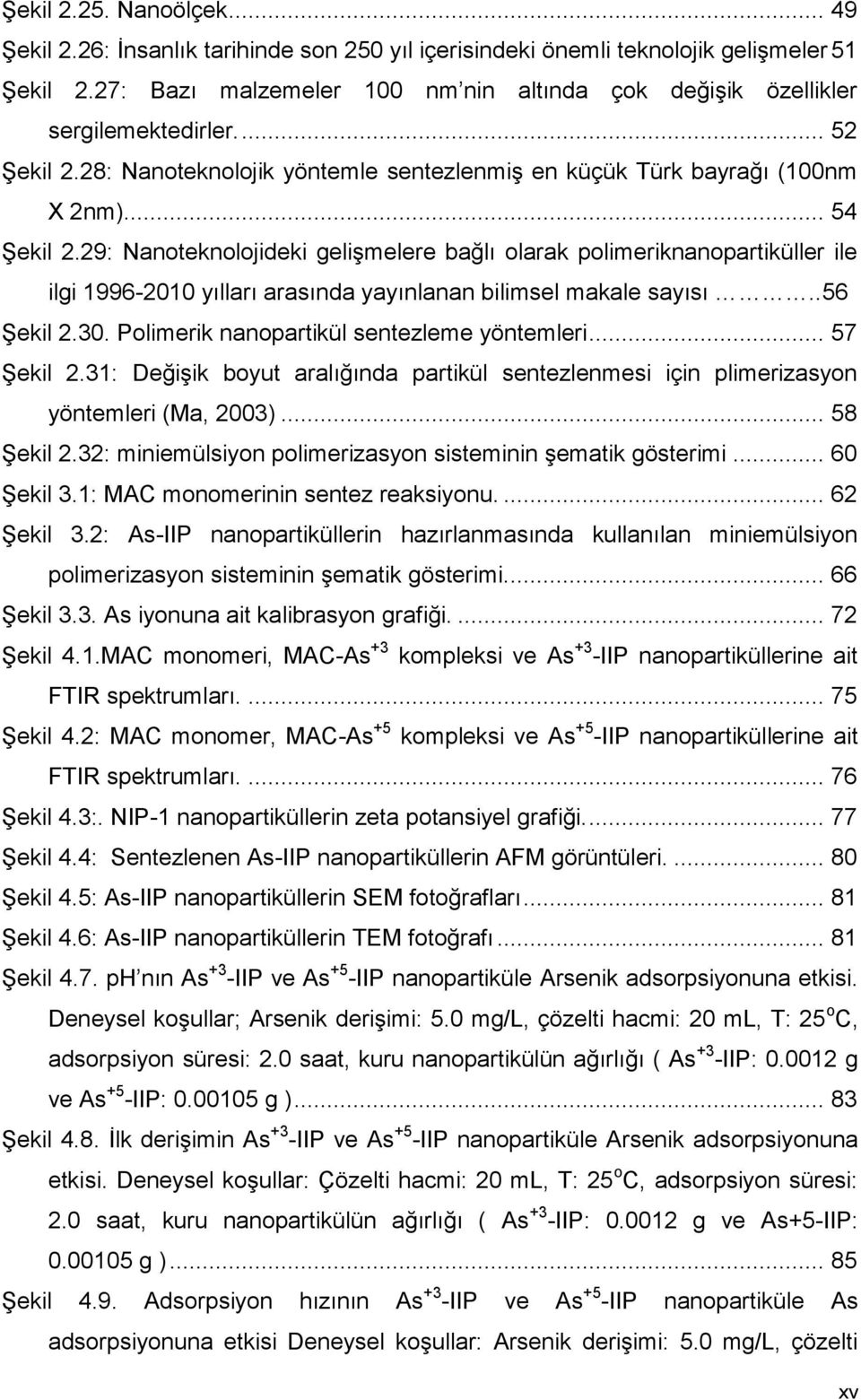 29: Nanoteknolojideki gelişmelere bağlı olarak polimeriknanopartiküller ile ilgi 1996-2010 yılları arasında yayınlanan bilimsel makale sayısı..56 Şekil 2.30.