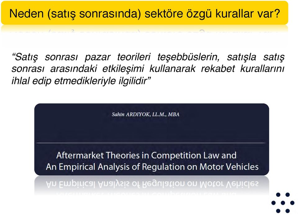 satışla satış sonrası arasındaki etkileşimi