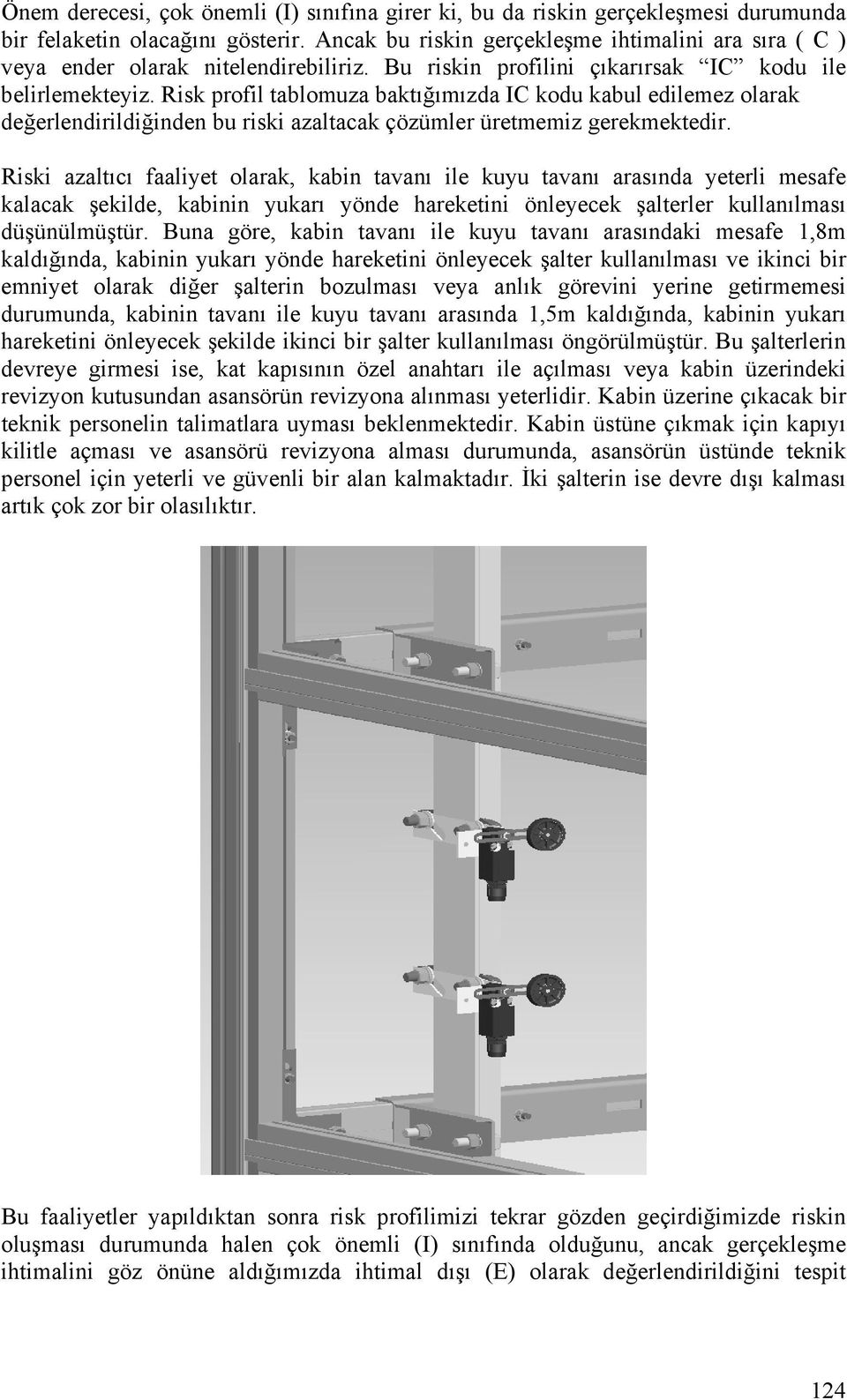 Risk profil tablomuza baktığımızda C kodu kabul edilemez olarak değerlendirildiğinden bu riski azaltacak çözümler üretmemiz gerekmektedir.