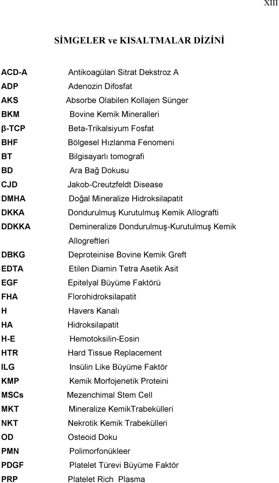 Hidroksilapatit Dondurulmuş Kurutulmuş Kemik Allografti Demineralize Dondurulmuş-Kurutulmuş Kemik Allogreftleri Deproteinise Bovine Kemik Greft Etilen Diamin Tetra Asetik Asit Epitelyal Büyüme