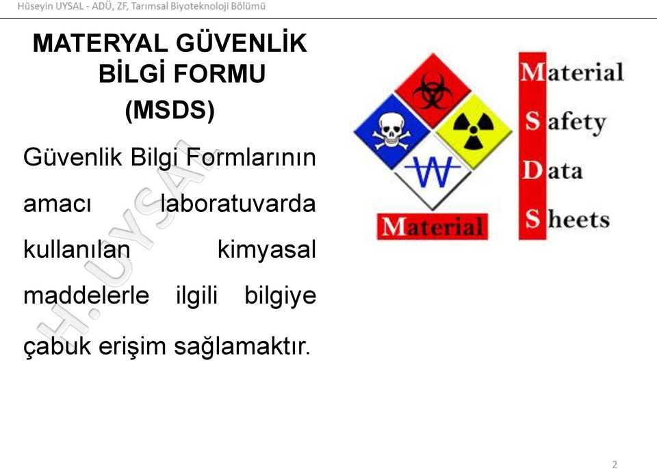 kullanılan laboratuvarda kimyasal