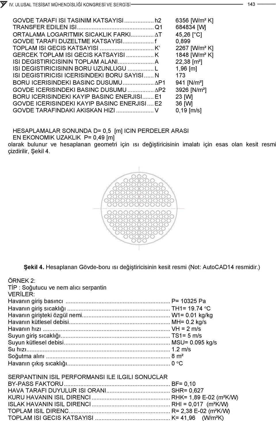 .. N 73 ORU ICERISINEKI SINC USUMU... ΔP 94 [N/m²] GOVE ICERISINEKI SINC USUMU... ΔP 396 [N/m²] ORU ICERISINEKI KYIP SINC ENERJISI... E 3 [W] GOVE ICERISINEKI KYIP SINC ENERJISI.