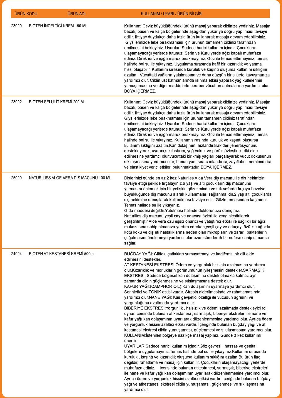 Giysilerinizde leke bırakmaması için ürünün tamamen cildiniz tarafından emilmesini bekleyiniz. Uyarılar: Sadece harici kullanım içindir. Çocukların ulaşamayacağı yerlerde tutunuz.