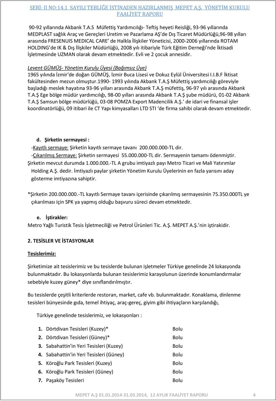 S Müfettiş Yardımcılığı- Teftiş heyeti Reisliği, 93-96 yıllarında MEDPLAST sağlık Araç ve Gereçleri Uretim ve Pazarlama AŞ de Dış Ticaret Müdürlüğü,96-98 yılları arasında FRESENUIS MEDICAL CARE de