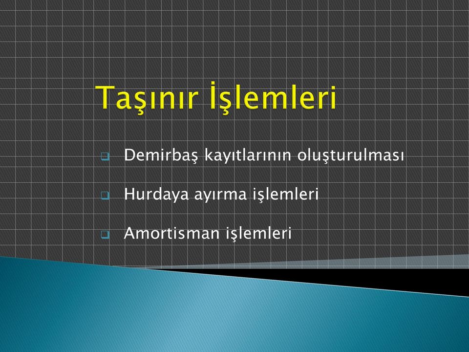 oluşturulması