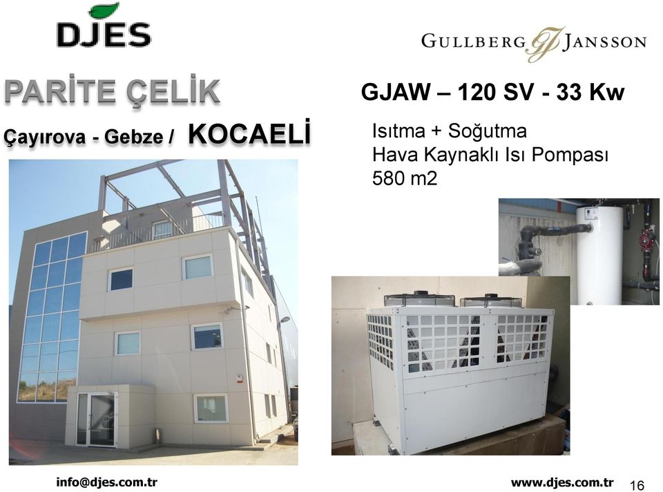 - 33 Kw Isıtma + Soğutma