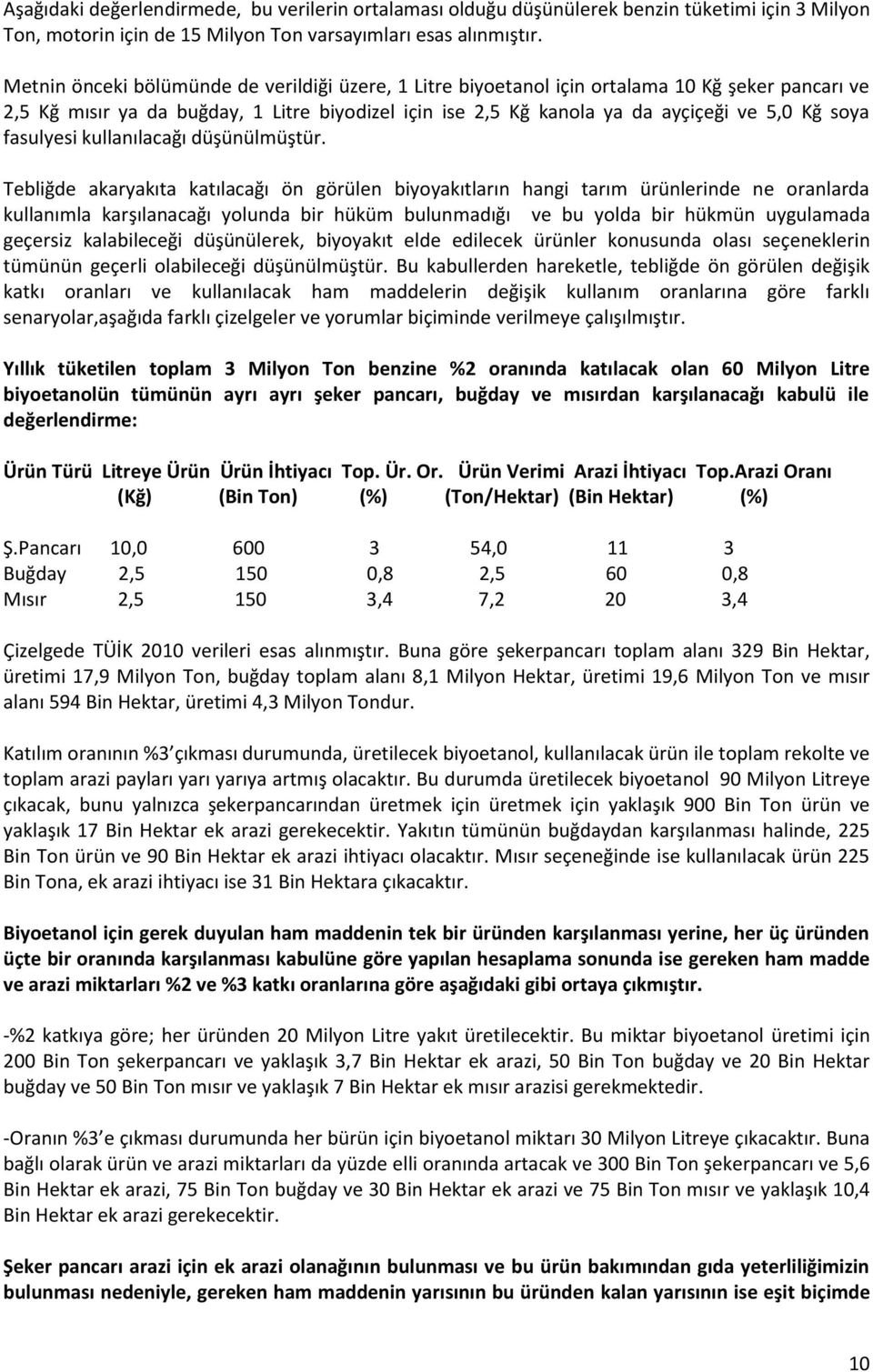 fasulyesi kullanılacağı düşünülmüştür.