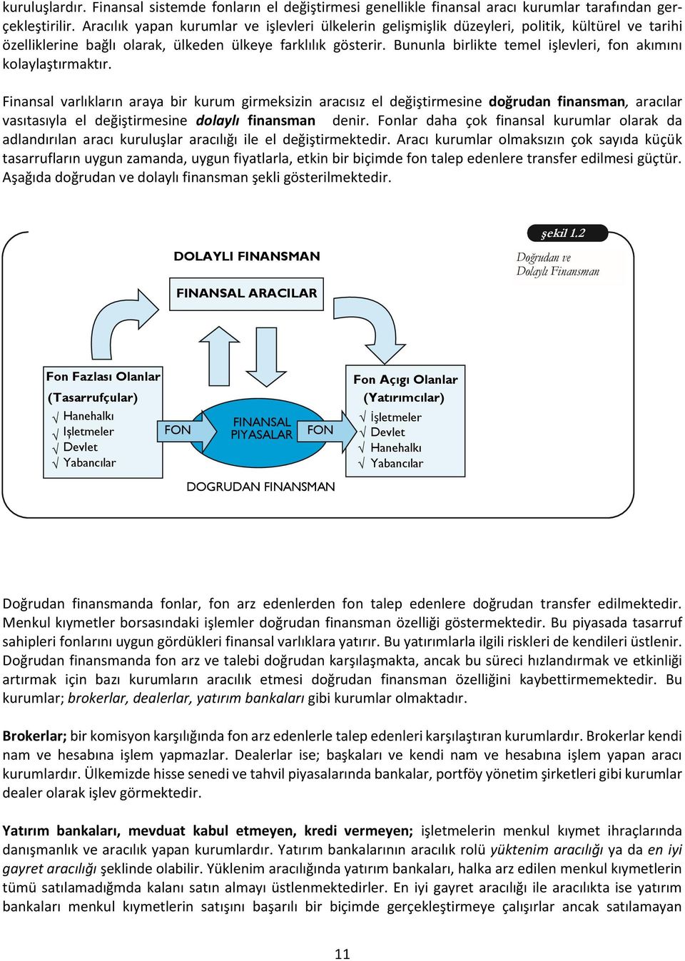 Bununla birlikte temel işlevleri, fon akımını kolaylaştırmaktır.