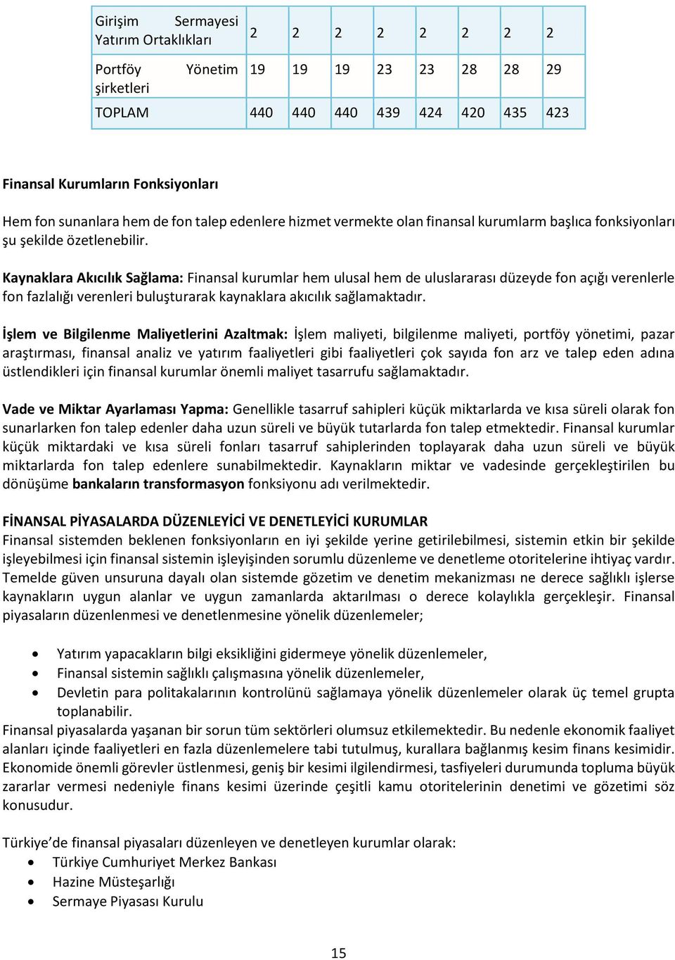 Kaynaklara Akıcılık Sağlama: Finansal kurumlar hem ulusal hem de uluslararası düzeyde fon açığı verenlerle fon fazlalığı verenleri buluşturarak kaynaklara akıcılık sağlamaktadır.