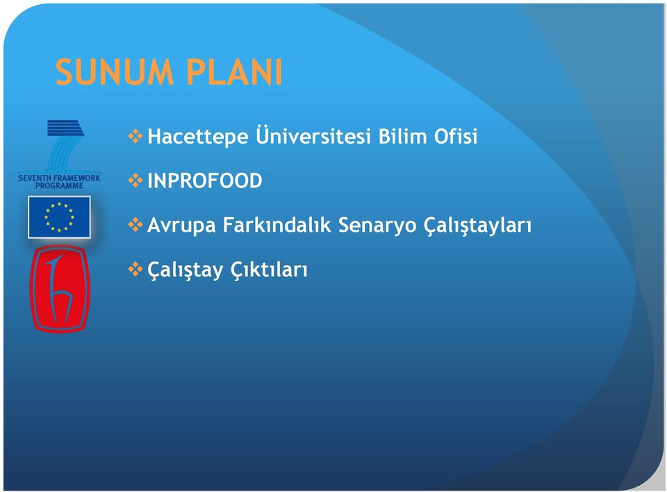 INPROFOOD Avrupa Farkındalık