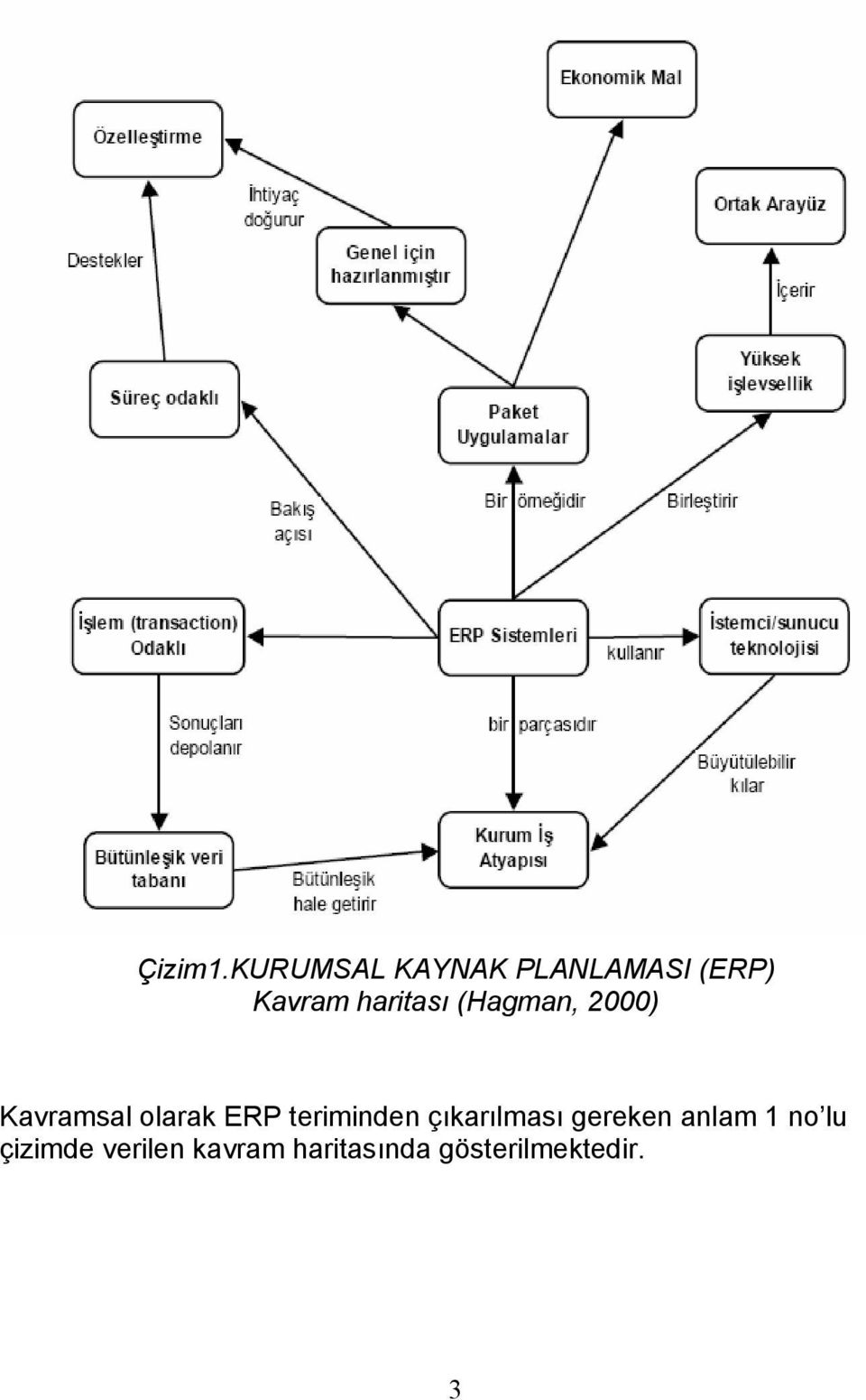 haritası (Hagman, 2000) Kavramsal olarak ERP