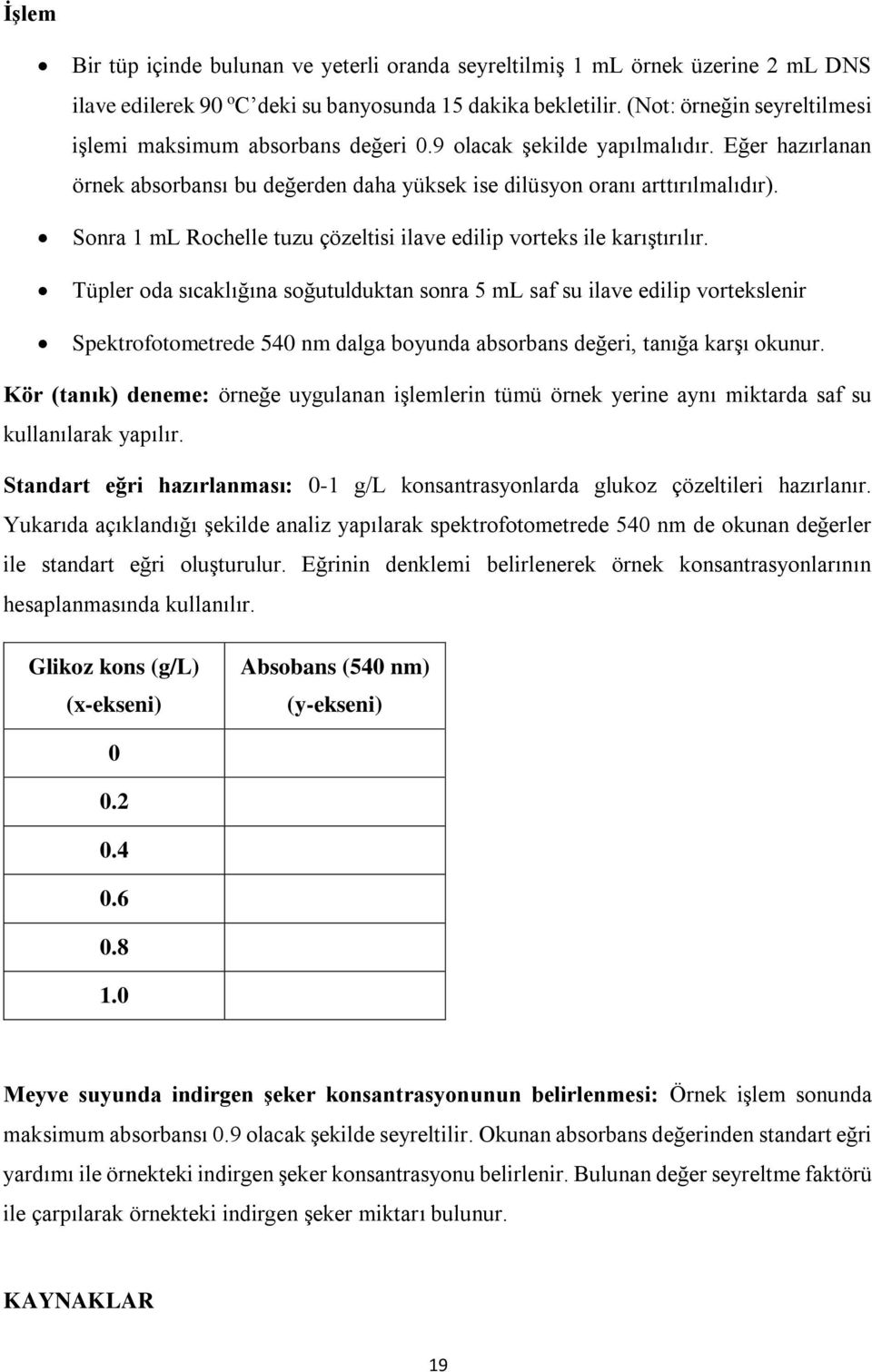 Sonra 1 ml Rochelle tuzu çözeltisi ilave edilip vorteks ile karıştırılır.