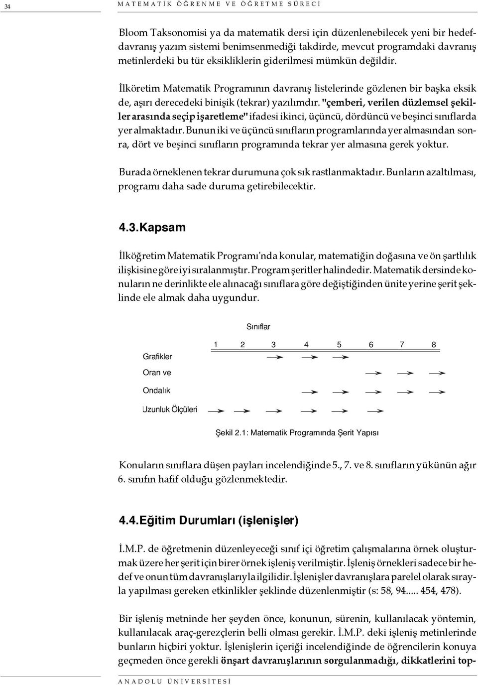 "çemberi, verilen düzlemsel şekiller arasında seçip işaretleme" ifadesi ikinci, üçüncü, dördüncü ve beşinci sınıflarda yer almaktadır.