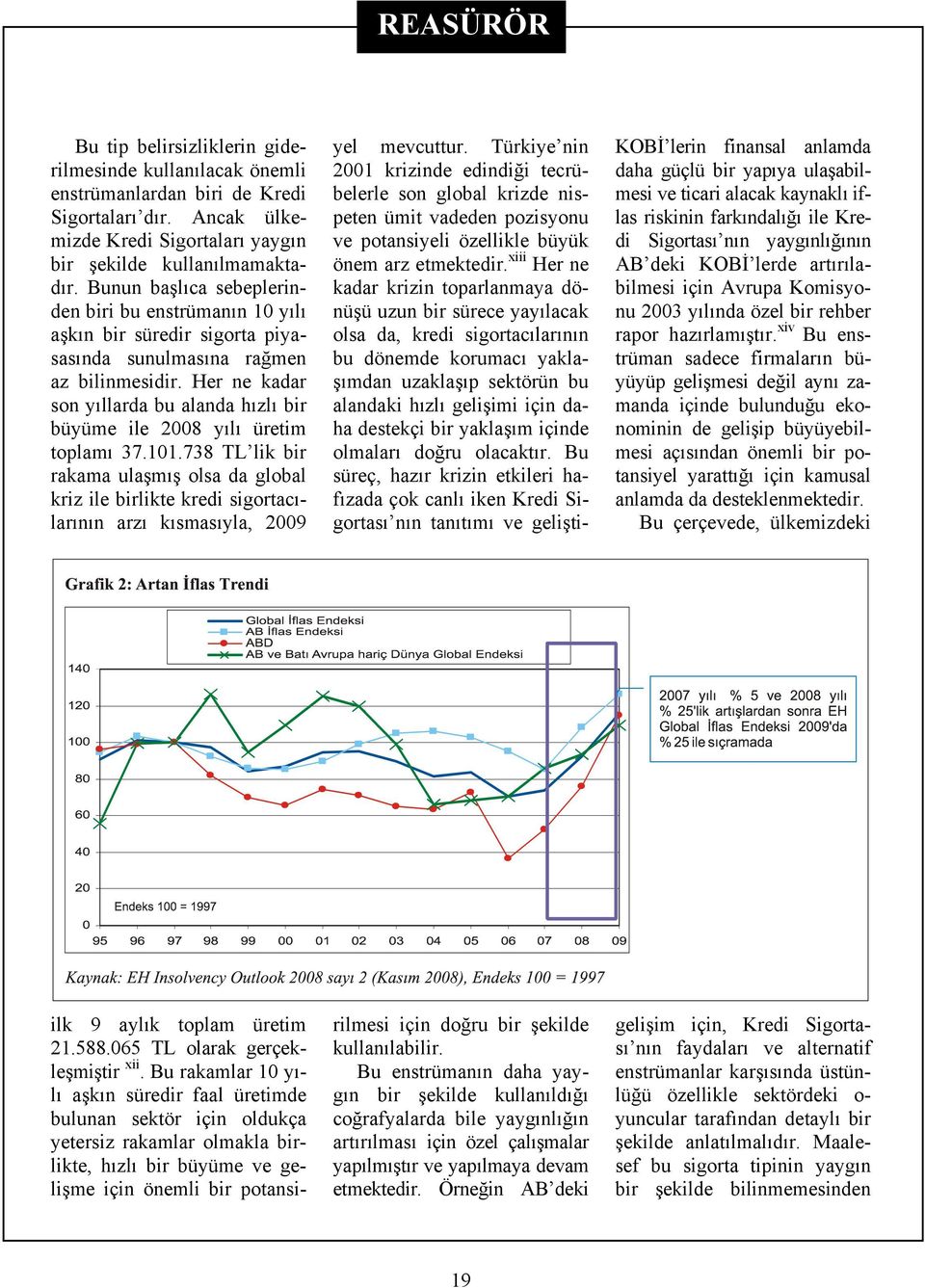 Her ne kadar son yıllarda bu alanda hızlı bir büyüme ile 2008 yılı üretim toplamı 37.101.