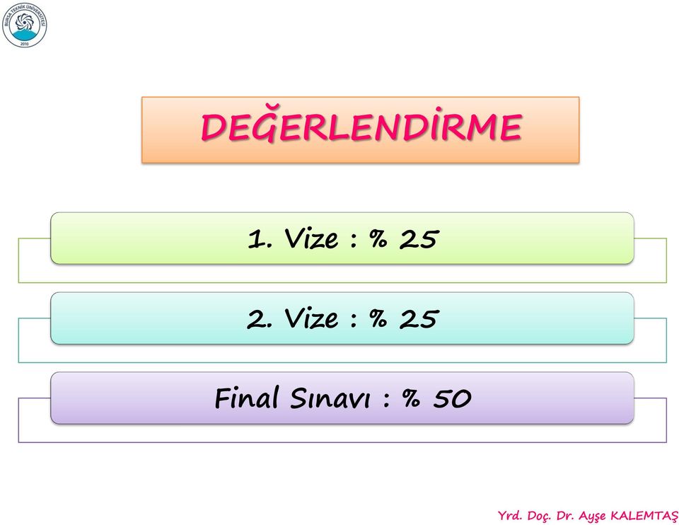 Vize : % 25