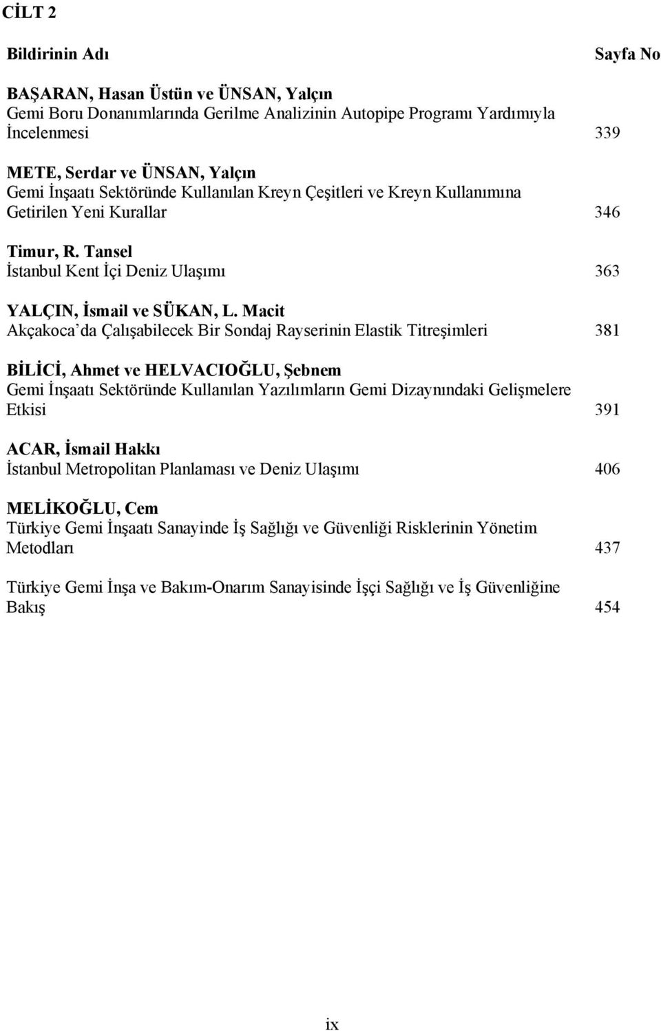 Macit Akçakoca da Çalışabilecek Bir Sondaj Rayserinin Elastik Titreşimleri 381 BİLİCİ, Ahmet ve HELVACIOĞLU, Şebnem Gemi İnşaatı Sektöründe Kullanılan Yazılımların Gemi Dizaynındaki Gelişmelere