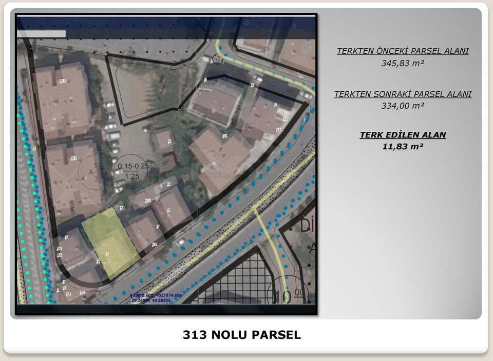 PARSEL ALANI 33 TERK EDİLEN