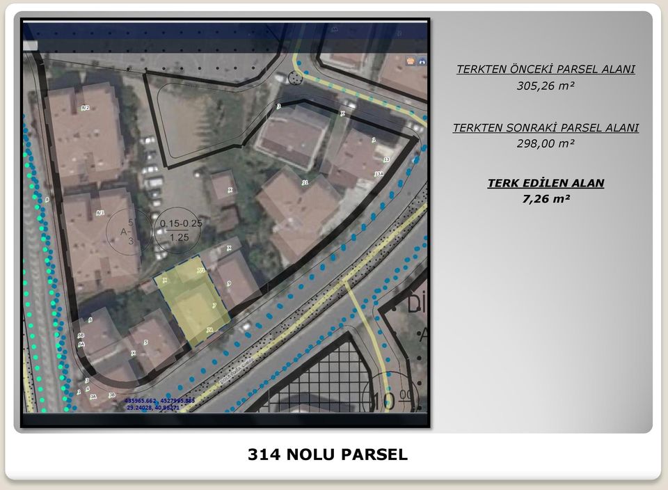 PARSEL ALANI 298,00 m² TERK