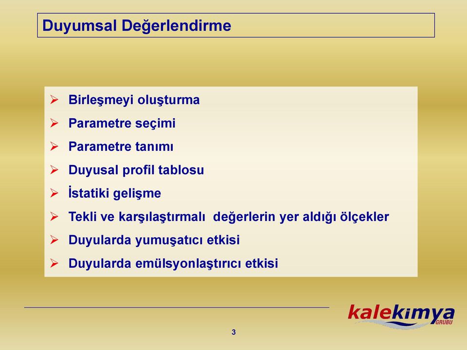 gelişme Tekli ve karşılaştırmalı değerlerin yer aldığı