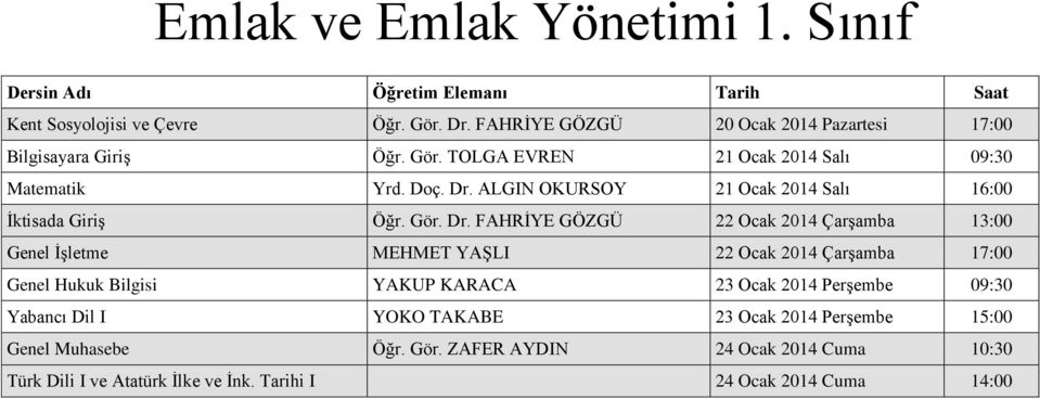 ALGIN OKURSOY 21 Ocak 2014 Salı 16:00 Ġktisada GiriĢ Öğr. Gör. Dr.