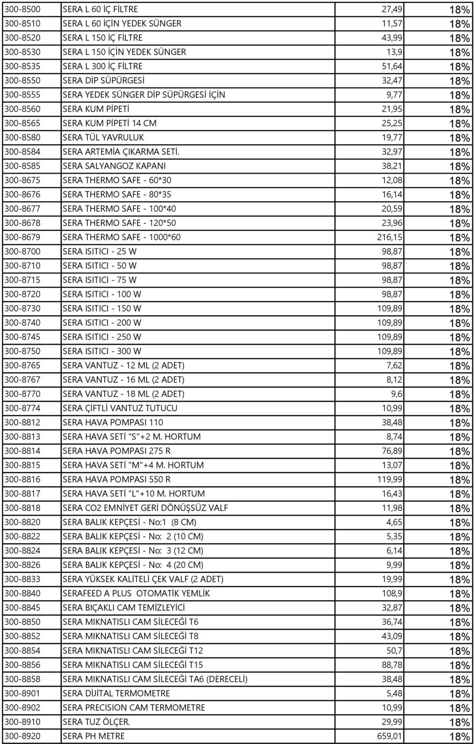 TÜL YAVRULUK 19,77 18% 300-8584 SERA ARTEMİA ÇIKARMA SETİ.