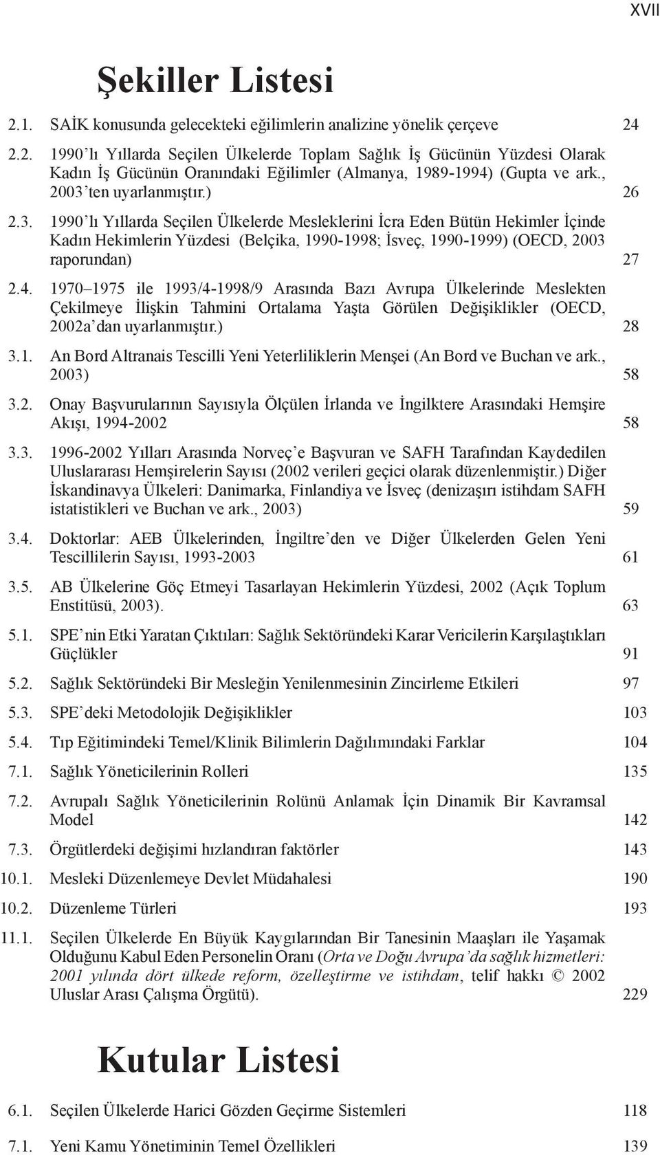 4. 1970 1975 ile 1993/4-1998/9 Arasında Bazı Avrupa Ülkelerinde Meslekten Çekilmeye İlişkin Tahmini Ortalama Yaşta Görülen Değişiklikler (OECD, 2002a dan uyarlanmıştır.) 28 3.1. An Bord Altranais Tescilli Yeni Yeterliliklerin Menşei (An Bord ve Buchan ve ark.