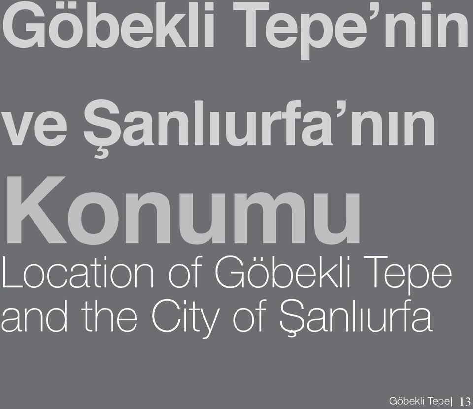 Location of Göbekli Tepe