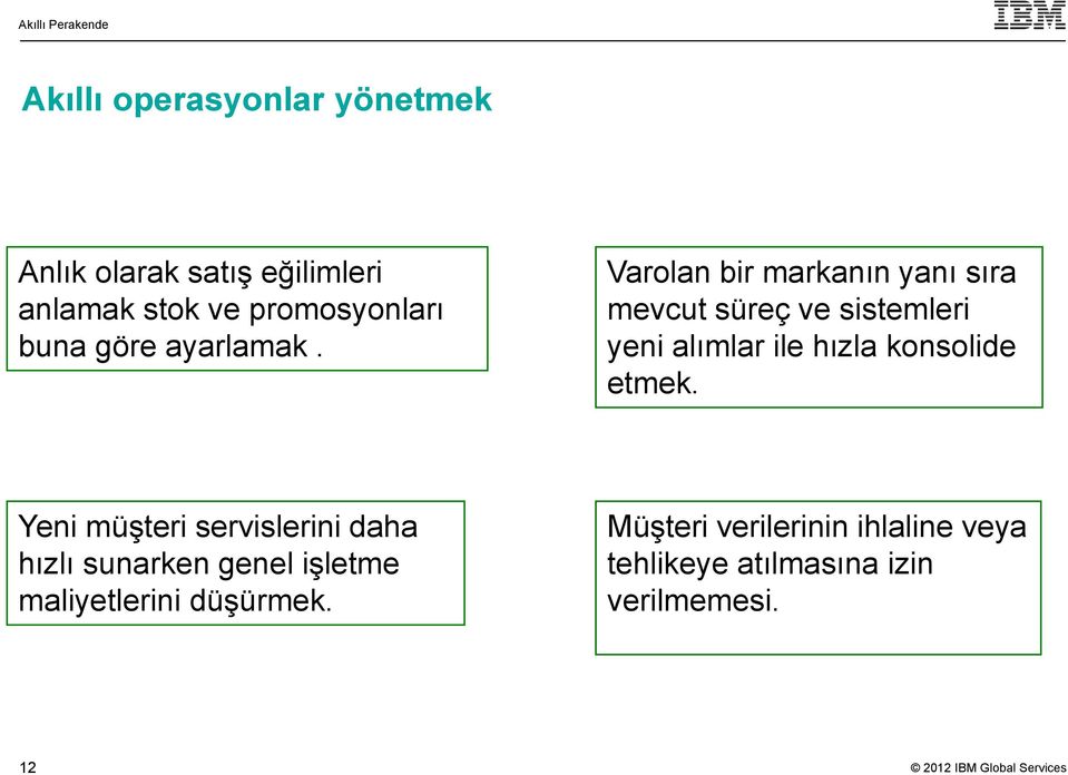 Varolan bir markanın yanı sıra mevcut süreç ve sistemleri yeni alımlar ile hızla konsolide