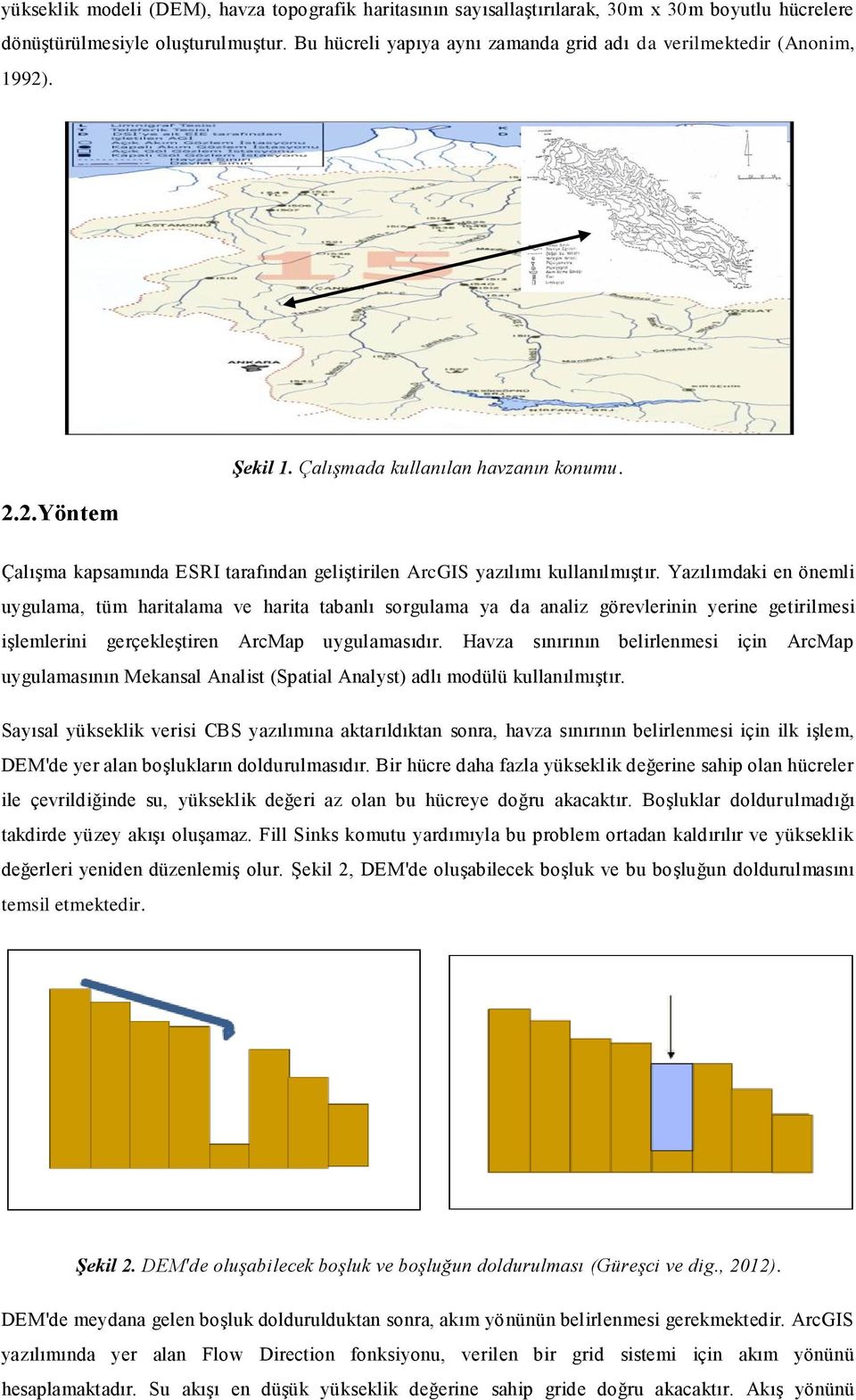 Çalışma kapsamında ESRI tarafından geliştirilen ArcGIS yazılımı kullanılmıştır.