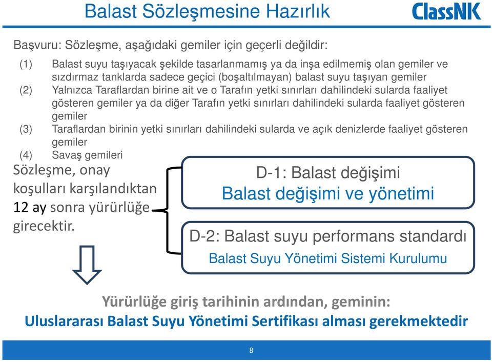 sınırları dahilindeki sularda faaliyet gösteren gemiler (3) Taraflardan birinin yetki sınırları dahilindeki sularda ve açık denizlerde faaliyet gösteren gemiler (4) Savaş gemileri Sözleşme, onay