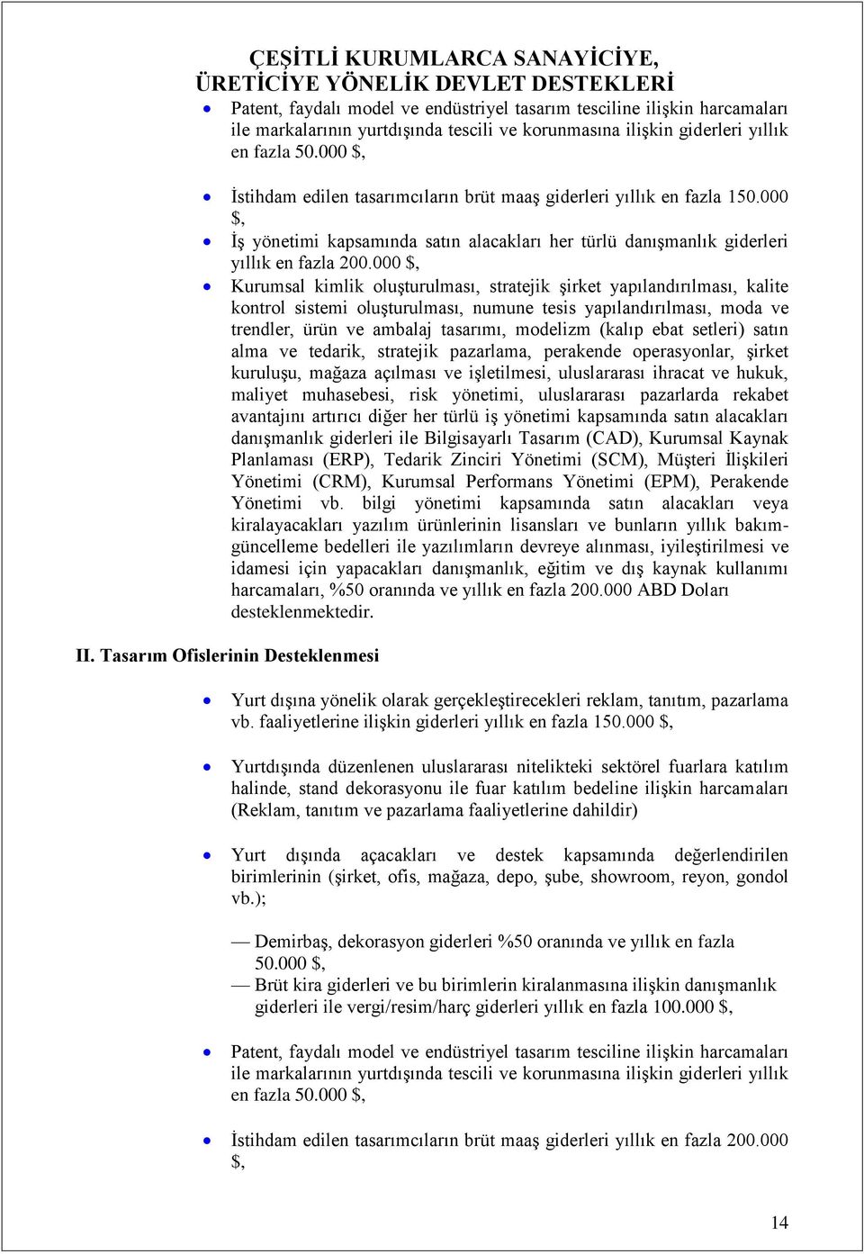 000 $, Kurumsal kimlik oluşturulması, stratejik şirket yapılandırılması, kalite kontrol sistemi oluşturulması, numune tesis yapılandırılması, moda ve trendler, ürün ve ambalaj tasarımı, modelizm