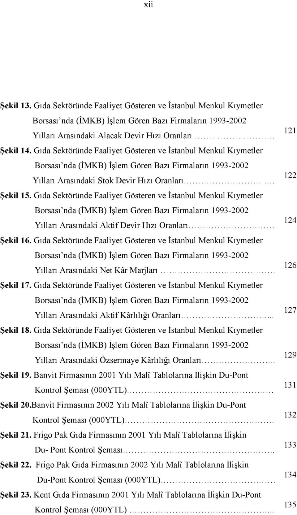 Gıda Sektöründe Faaliyet Gösteren ve İstanbul Menkul Kıymetler Borsası nda (İMKB) İşlem Gören Bazı Firmaların 1993-2002 Yılları Arasındaki Aktif Devir Hızı Oranları Şekil 16.