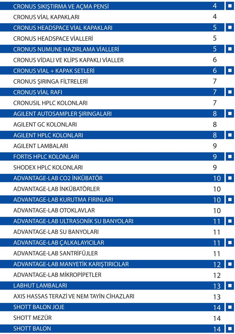 SHODEX HPLC KOLONLARI ADVANTAGE-LAB CO2 İNKÜBATÖR ADVANTAGE-LAB İNKÜBATÖRLER ADVANTAGE-LAB KURUTMA FIRINLARI ADVANTAGE-LAB OTOKLAVLAR ADVANTAGE-LAB ULTRASONİK SU BANYOLARI ADVANTAGE-LAB SU BANYOLARI