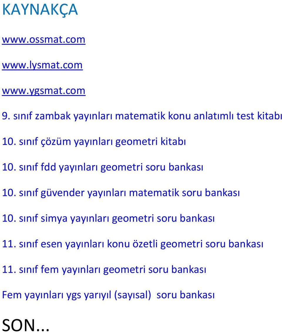 sınıf fdd yayınları geometri soru bankası 10. sınıf güvender yayınları matematik soru bankası 10.