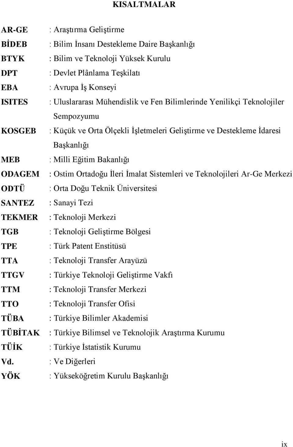 Yenilikçi Teknolojiler Sempozyumu : Küçük ve Orta Ölçekli ĠĢletmeleri GeliĢtirme ve Destekleme Ġdaresi BaĢkanlığı : Milli Eğitim Bakanlığı : Ostim Ortadoğu Ġleri Ġmalat Sistemleri ve Teknolojileri