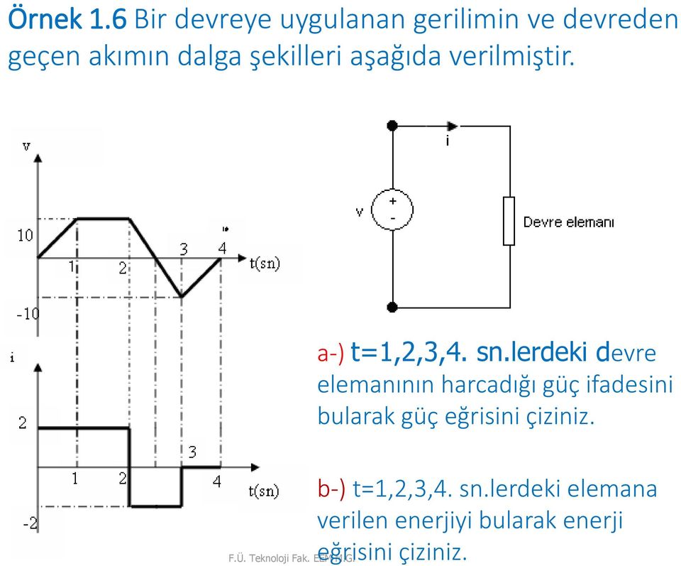 aşağıda verilmiştir. a-) t=,,3,4. sn.