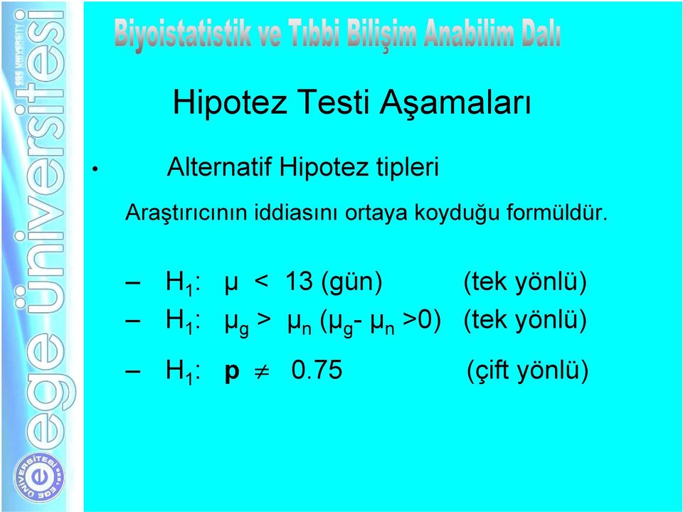 formüldür.